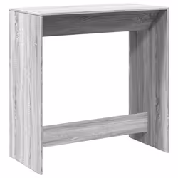 vidaXL Bar Table Kitchen Pub Table Bistro Table Grey Sonoma Engineered Wood - Additional view 5