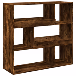 vidaXL Book Cabinet/Room Divider Bookcase Storage Rack Bookshelf - smoked oak, 100 x 33 x 94.5 cm - Additional view 5