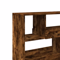vidaXL Book Cabinet/Room Divider Bookcase Storage Rack Bookshelf - smoked oak, 100 x 33 x 94.5 cm - Additional view 6