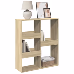 vidaXL Book Cabinet/Room Divider Bookcase Storage Cabinet Bookshelf Old Wood - sonoma oak, 100 x 33 x 115 cm - Additional view 2