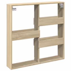 vidaXL Wall Cabinet Wall Cupboard Storage Hanging Cabinet Engineered Wood - sonoma oak, 80 x 15 x 80 cm - Additional view 5