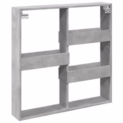 vidaXL Wall Cabinet Wall Cupboard Storage Hanging Cabinet Engineered Wood - concrete grey, 80 x 15 x 80 cm - Additional view 5