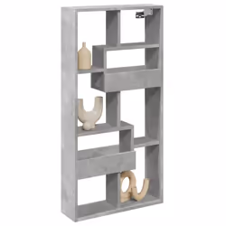 vidaXL Wall Cabinet Wall Cupboard Storage Hanging Cabinet Engineered Wood - concrete grey, 50 x 15 x 100 cm - Additional view 2
