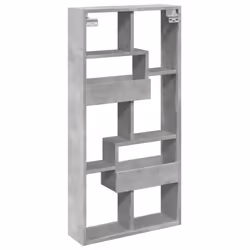 vidaXL Wall Cabinet Wall Cupboard Storage Hanging Cabinet Engineered Wood - concrete grey, 50 x 15 x 100 cm - Additional view 5
