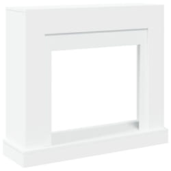 vidaXL Fireplace Surround Fire Surround Only Fireplace Frame Engineered Wood - white