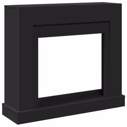 vidaXL Fireplace Surround Fire Surround Only Fireplace Frame Engineered Wood - black