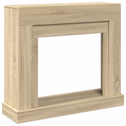 vidaXL Fireplace Surround Fire Surround Only Fireplace Frame Engineered Wood - sonoma oak