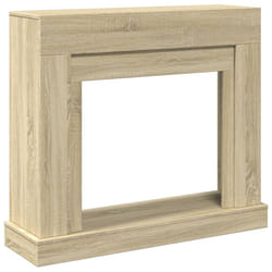 vidaXL Fireplace Surround Fire Surround Only Fireplace Frame Engineered Wood - sonoma oak