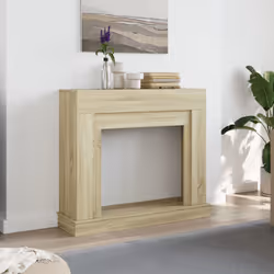 vidaXL Fireplace Surround Fire Surround Only Fireplace Frame Engineered Wood - sonoma oak