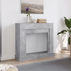 vidaXL Fireplace Surround Fire Surround Only Fireplace Frame Engineered Wood - concrete grey - Additional view 2