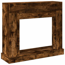 vidaXL Fireplace Surround Fire Surround Only Fireplace Frame Engineered Wood - smoked oak