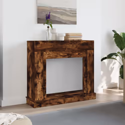 vidaXL Fireplace Surround Fire Surround Only Fireplace Frame Engineered Wood - smoked oak