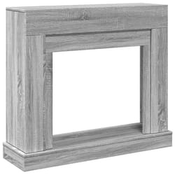 vidaXL Fireplace Surround Fire Surround Only Fireplace Frame Engineered Wood - grey sonoma