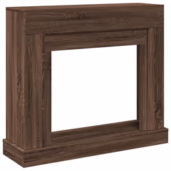 vidaXL Fireplace Surround Fire Surround Only Fireplace Frame Engineered Wood - brown oak