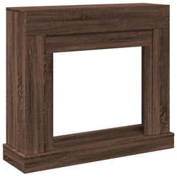 vidaXL Fireplace Surround Fire Surround Only Fireplace Frame Engineered Wood - brown oak