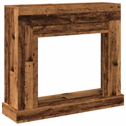 vidaXL Fireplace Surround Fire Surround Only Fireplace Frame Engineered Wood - old wood