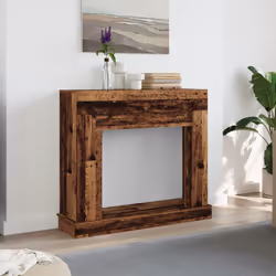vidaXL Fireplace Surround Fire Surround Only Fireplace Frame Engineered Wood - old wood