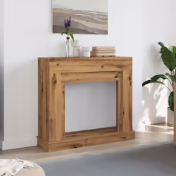 vidaXL Fireplace Surround Fire Surround Only Fireplace Frame Engineered Wood - artisan oak