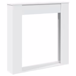 vidaXL Fireplace Surround Fire Surround Fire Place Engineered Wood - white
