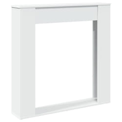 vidaXL Fireplace Surround Fire Surround Fire Place Engineered Wood - white