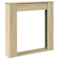 vidaXL Fireplace Surround Fire Surround Fire Place Engineered Wood - sonoma oak