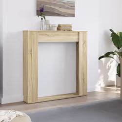 vidaXL Fireplace Surround Fire Surround Fire Place Engineered Wood - sonoma oak - Additional view 2