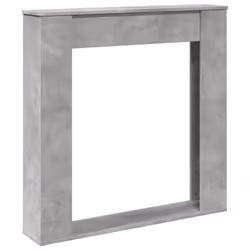 vidaXL Fireplace Surround Fire Surround Fire Place Engineered Wood - concrete grey