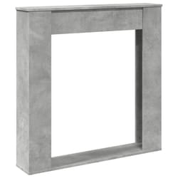 vidaXL Fireplace Surround Fire Surround Fire Place Engineered Wood - concrete grey