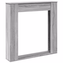 vidaXL Fireplace Surround Fire Surround Fire Place Engineered Wood - grey sonoma