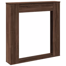 vidaXL Fireplace Surround Fire Surround Fire Place Engineered Wood - brown oak