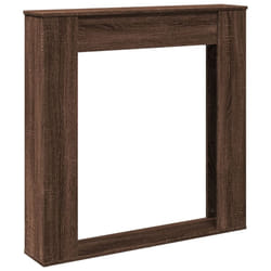 vidaXL Fireplace Surround Fire Surround Fire Place Engineered Wood - brown oak