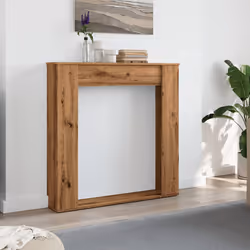 vidaXL Fireplace Surround Fire Surround Fire Place Engineered Wood - artisan oak