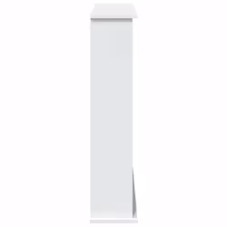 vidaXL Fireplace Surround Fire Surround Frame Engineered Wood - white - Additional view 4
