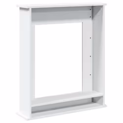 vidaXL Fireplace Surround Fire Surround Frame Engineered Wood - white - Additional view 5