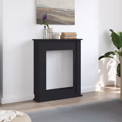 vidaXL Fireplace Surround Fire Surround Frame Engineered Wood - black - Additional view 2