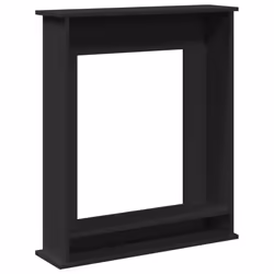 vidaXL Fireplace Surround Fire Surround Frame Engineered Wood - black - Additional view 5