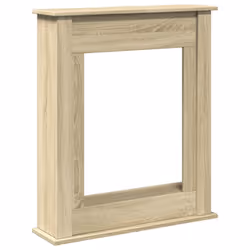 vidaXL Fireplace Surround Fire Surround Frame Engineered Wood - sonoma oak