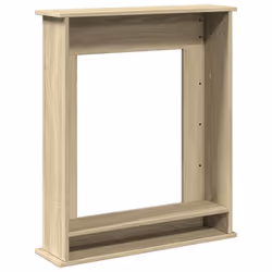 vidaXL Fireplace Surround Fire Surround Frame Engineered Wood - sonoma oak - Additional view 5