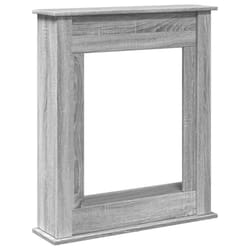 vidaXL Fireplace Surround Fire Surround Frame Engineered Wood - grey sonoma