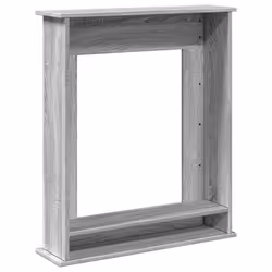 vidaXL Fireplace Surround Fire Surround Frame Engineered Wood - grey sonoma - Additional view 5