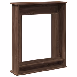 vidaXL Fireplace Surround Fire Surround Frame Engineered Wood - brown oak - Additional view 5