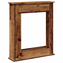 vidaXL Fireplace Surround Fire Surround Frame Engineered Wood - old wood