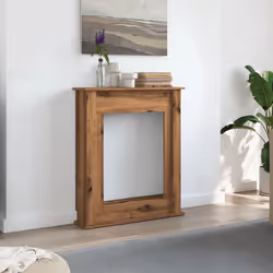vidaXL Fireplace Surround Fire Surround Frame Engineered Wood - artisan oak