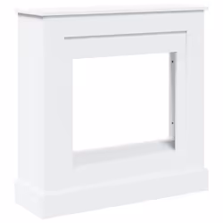 vidaXL Fireplace Surround Fire Surround Only Fireplace Frame Engineered Wood - white