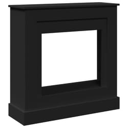 vidaXL Fireplace Surround Fire Surround Only Fireplace Frame Engineered Wood - black
