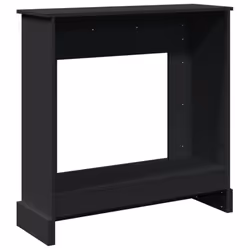 vidaXL Fireplace Surround Fire Surround Only Fireplace Frame Engineered Wood - black - Additional view 5