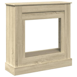 vidaXL Fireplace Surround Fire Surround Only Fireplace Frame Engineered Wood - sonoma oak