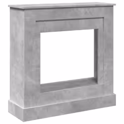 vidaXL Fireplace Surround Fire Surround Only Fireplace Frame Engineered Wood - concrete grey