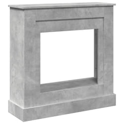 vidaXL Fireplace Surround Fire Surround Only Fireplace Frame Engineered Wood - concrete grey