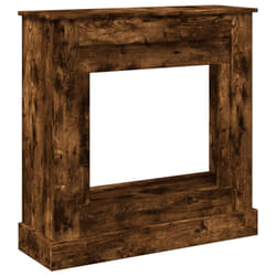 vidaXL Fireplace Surround Fire Surround Only Fireplace Frame Engineered Wood - smoked oak
